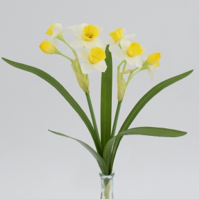 Нарцисс на вставке, 45см, белый в интернет-магазине флористических аксессуаров Азалия Декор