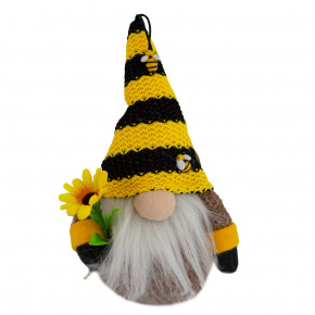 Сувенир Гном, H16x12x7см, желтый в интернет-магазине флористических аксессуаров Азалия Декор