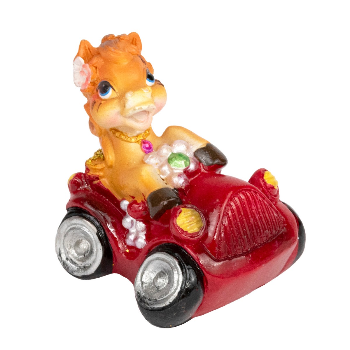 Лошадка в машине, 6х5,5х6см, в ассорт. в интернет-магазине флористических аксессуаров Азалия Декор