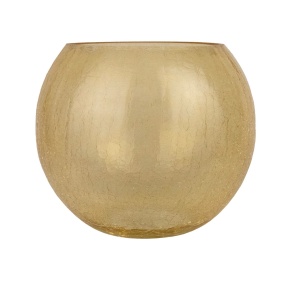 Ваза Шаровая 2л, D16xH13см, золотой в интернет-магазине флористических аксессуаров Азалия Декор