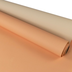 Пленка матовая двусторонняя 65мкр, 58 см 10 м, кремовый/персиковый в интернет-магазине флористических аксессуаров Азалия Декор