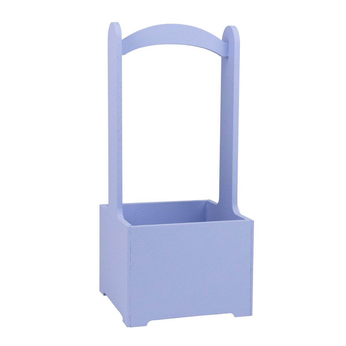 Корзина (дерево), 14х14х30см, лавандовый в интернет-магазине флористических аксессуаров Азалия Декор