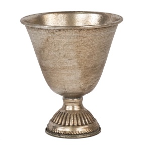 Вазон (металл), D13,5xH16см, серебряный в интернет-магазине флористических аксессуаров Азалия Декор