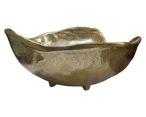 Блюдо (металл), D26xH12см, золотой в интернет-магазине флористических аксессуаров Азалия Декор