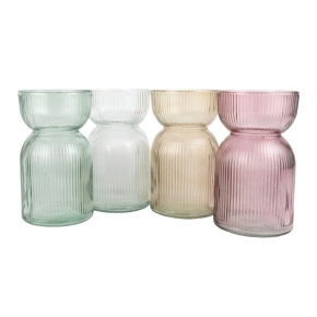 Ваза (стекло), H19,5xD11см, цв. в асс в интернет-магазине флористических аксессуаров Азалия Декор