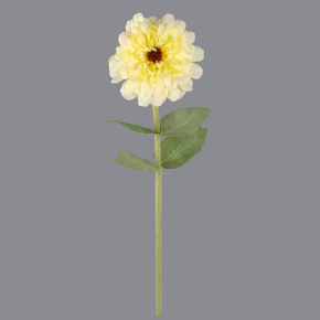 Цинния, 68см, белый в интернет-магазине флористических аксессуаров Азалия Декор