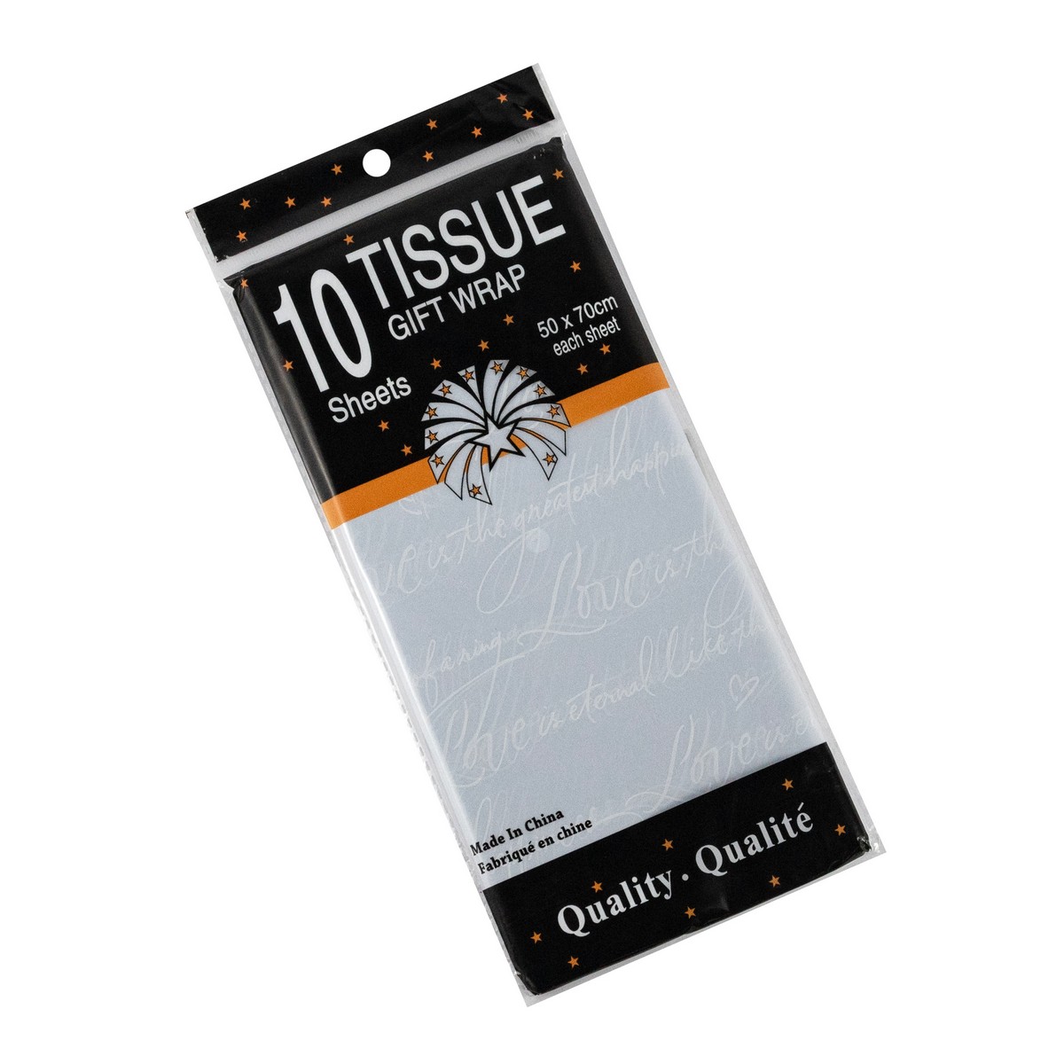 Бумага тишью Письмо 20г/м2, 10 листов, 50х70см, белый в интернет-магазине флористических аксессуаров Азалия Декор