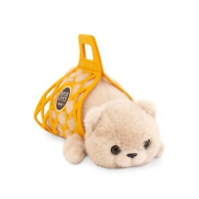 Игрушка м/н Кот Барсик в сумке, 56см, коричневый в интернет-магазине флористических аксессуаров Азалия Декор