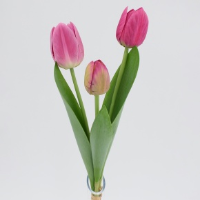Букет тюльпанов x3, 51см, сиреневый в интернет-магазине флористических аксессуаров Азалия Декор