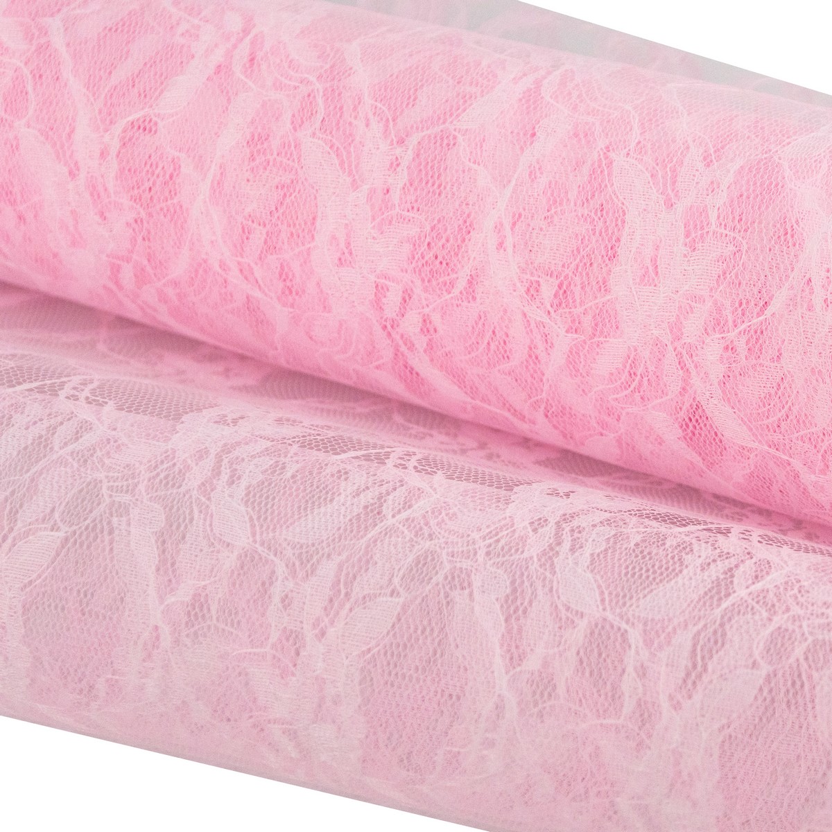 Кружево, 50 см 4,5 м, розовый в интернет-магазине флористических аксессуаров Азалия Декор