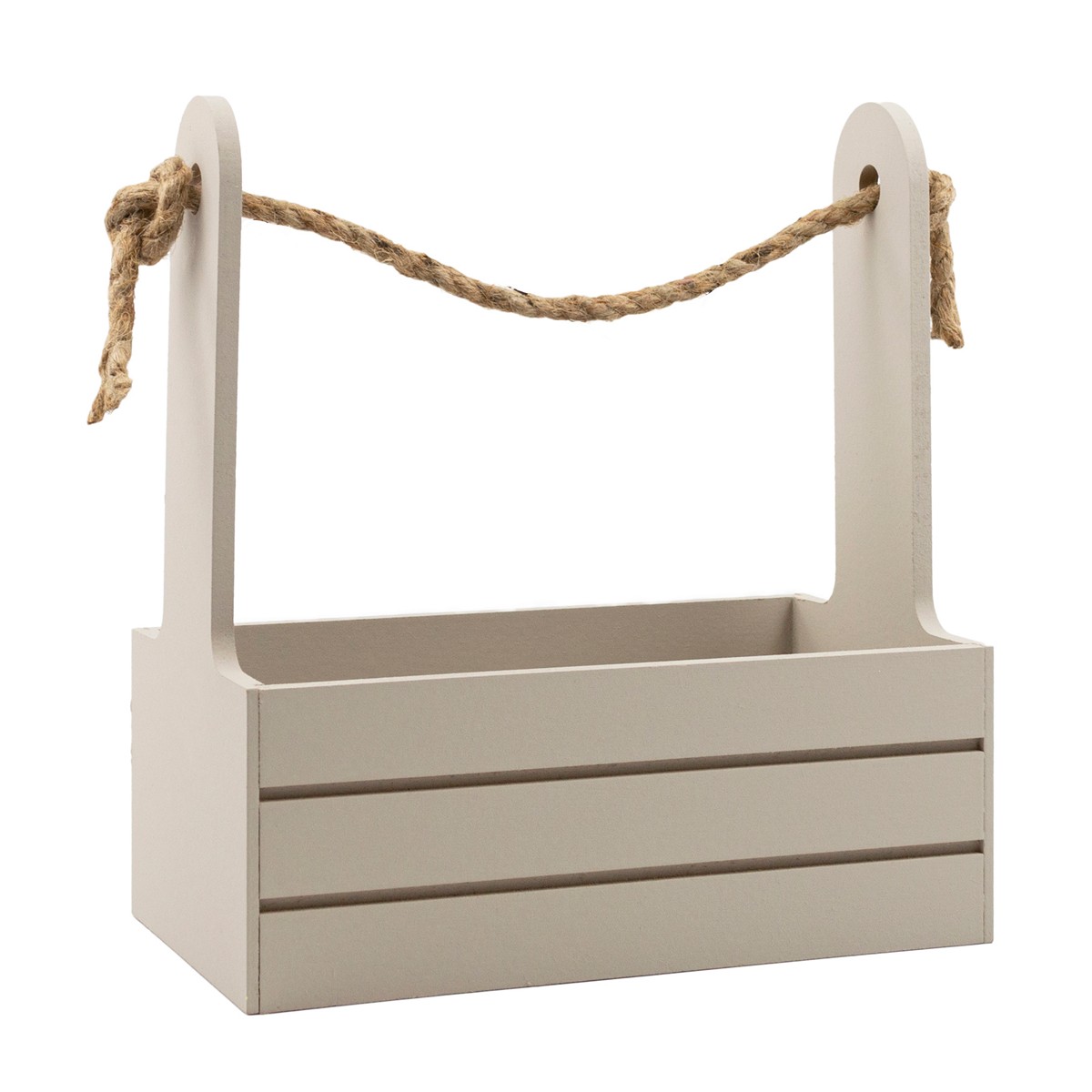 Корзина (дерево), 21х12х23см, светло-серый в интернет-магазине флористических аксессуаров Азалия Декор