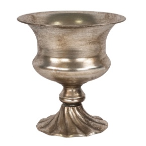 Вазон (металл), D21xH22см, серебряный в интернет-магазине флористических аксессуаров Азалия Декор