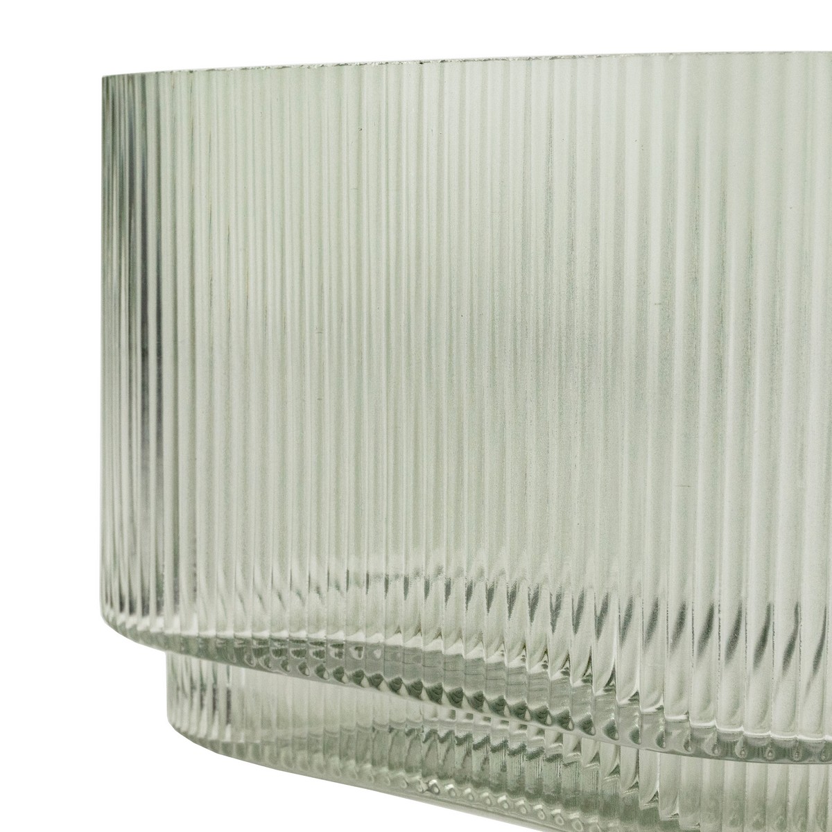 Ваза (стекло), 18х9хH13см, зеленый в интернет-магазине флористических аксессуаров Азалия Декор