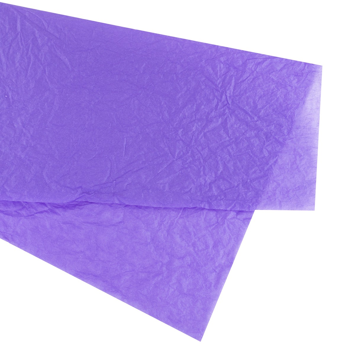 Бумага жатая, 5 листов, 52х53см, фиолетовый в интернет-магазине флористических аксессуаров Азалия Декор