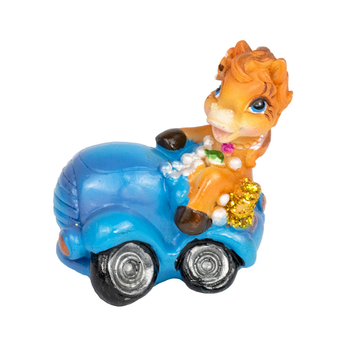 Лошадка в машине, 6х5,5х6см, в ассорт. в интернет-магазине флористических аксессуаров Азалия Декор