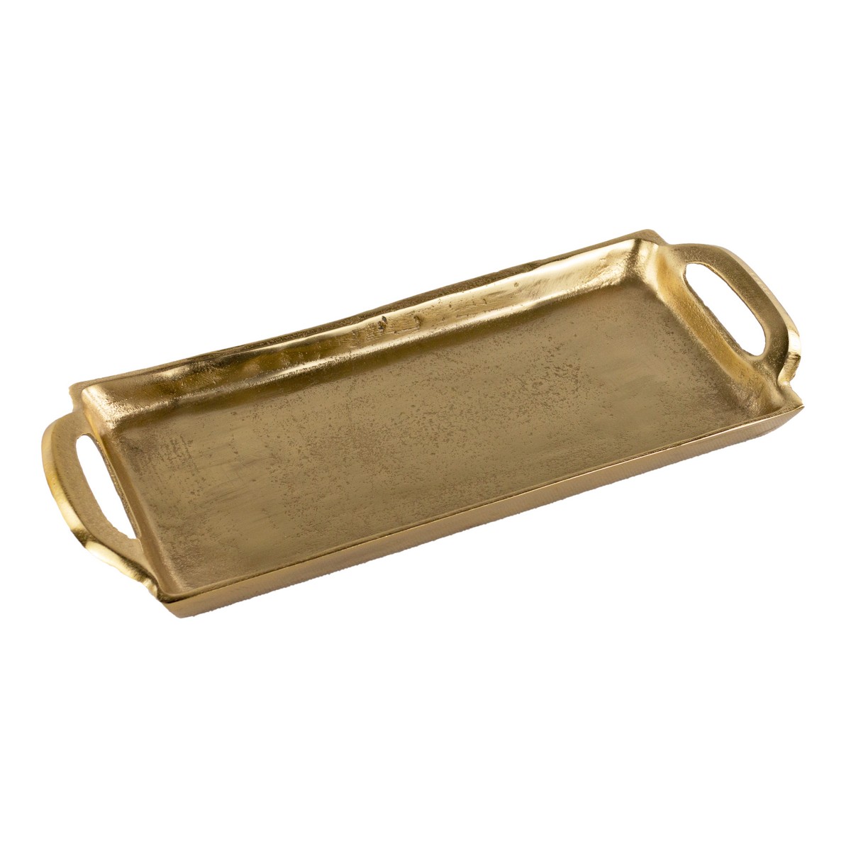 Поднос (металл), 30х13xH3см, золотой в интернет-магазине флористических аксессуаров Азалия Декор