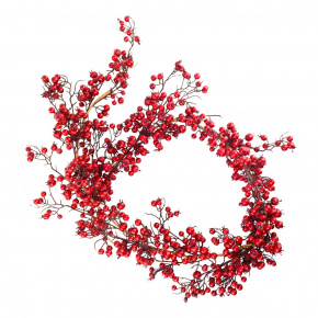 Гирлянда из ягод, 180см, красный в интернет-магазине флористических аксессуаров Азалия Декор