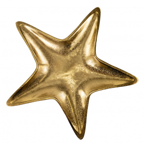Поднос Звезда (металл), H3x33,5x32см, золотой в интернет-магазине флористических аксессуаров Азалия Декор