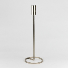 Подсвечник (металл), H31,5х10,5см, серебряный в интернет-магазине флористических аксессуаров Азалия Декор