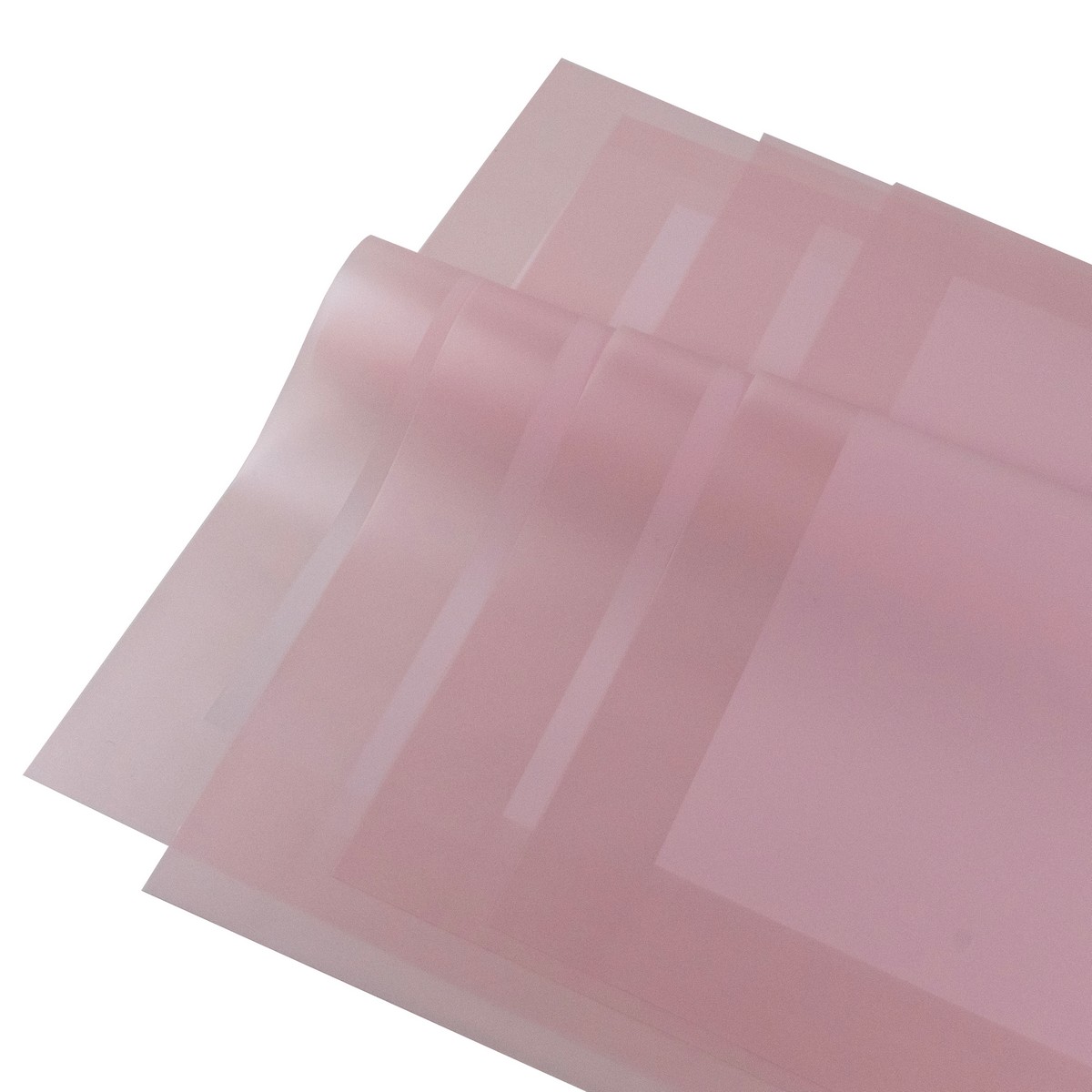 Пленка матовая с каймой 50мкр, 20 листов, 58х58см, розовый в интернет-магазине флористических аксессуаров Азалия Декор