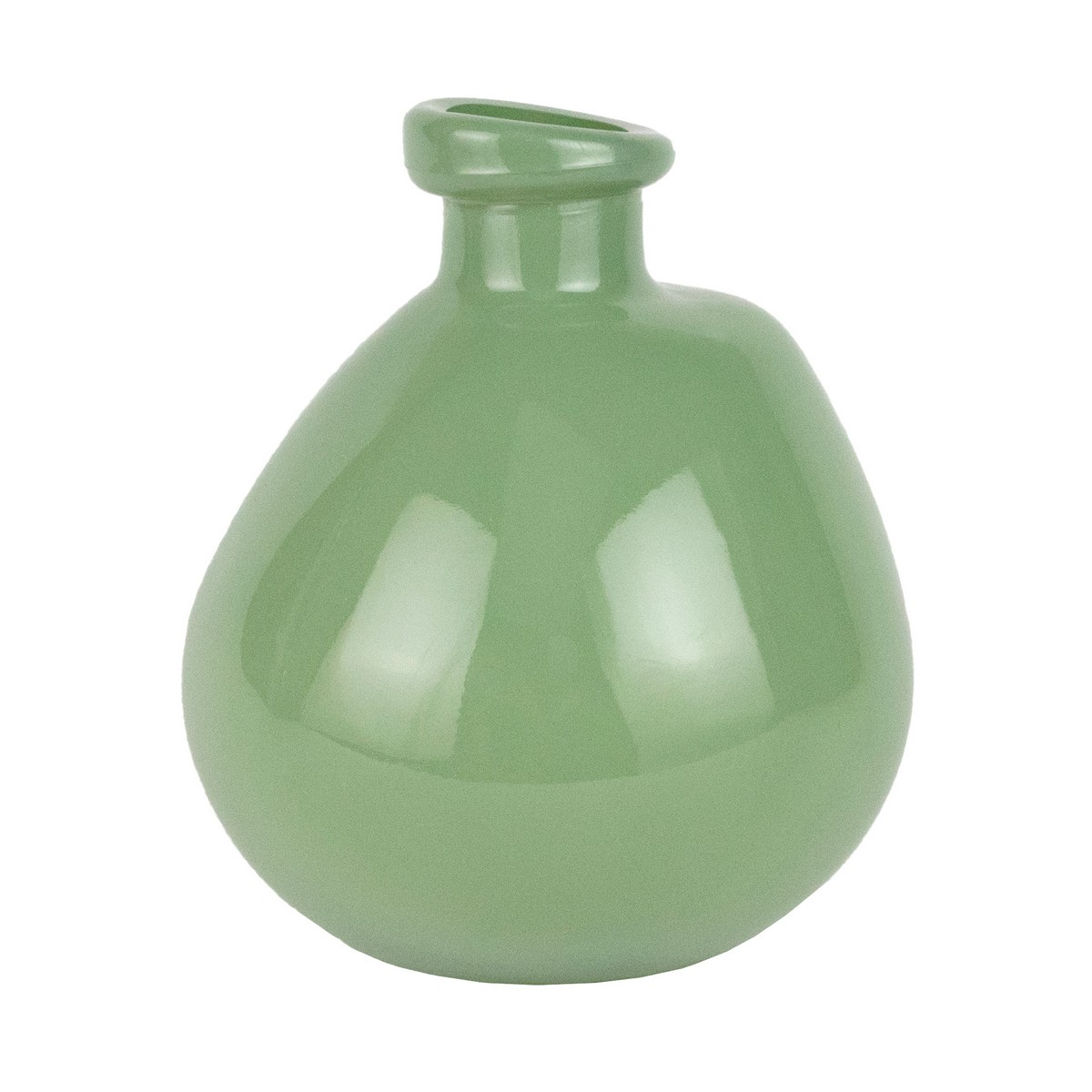 Ваза Бутылочка (стекло), H16xD14см, цв. в асс в интернет-магазине флористических аксессуаров Азалия Декор