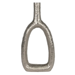 Ваза (металл), H49x25x7,5см, серебряный в интернет-магазине флористических аксессуаров Азалия Декор