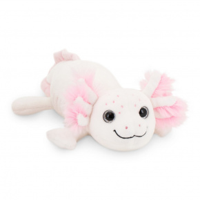 Игрушка м/н Аксолотль, 20см, белый/розовый в интернет-магазине флористических аксессуаров Азалия Декор