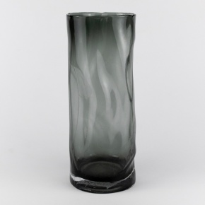 Ваза (стекло), D12хH30см, прозрачный/серый в интернет-магазине флористических аксессуаров Азалия Декор