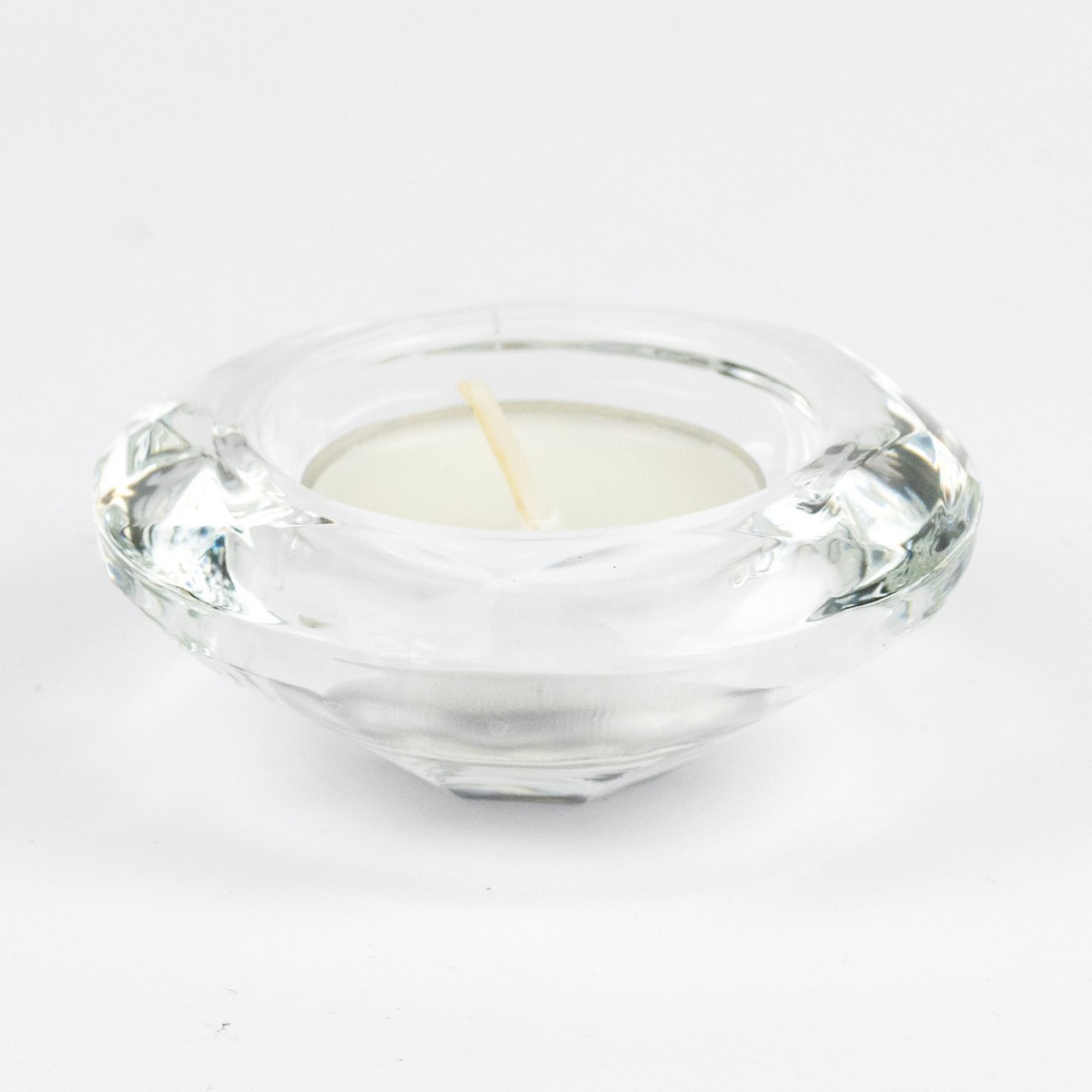 Набор подсвечников 3 шт.  (стекло), Н3хD7см, прозрачный в интернет-магазине флористических аксессуаров Азалия Декор