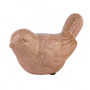 Сувенир Птичка (керамика), 13,5x8x9см, розовый в интернет-магазине флористических аксессуаров Азалия Декор