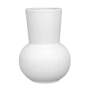 Ваза (керамика), D11xH17см, белый в интернет-магазине флористических аксессуаров Азалия Декор