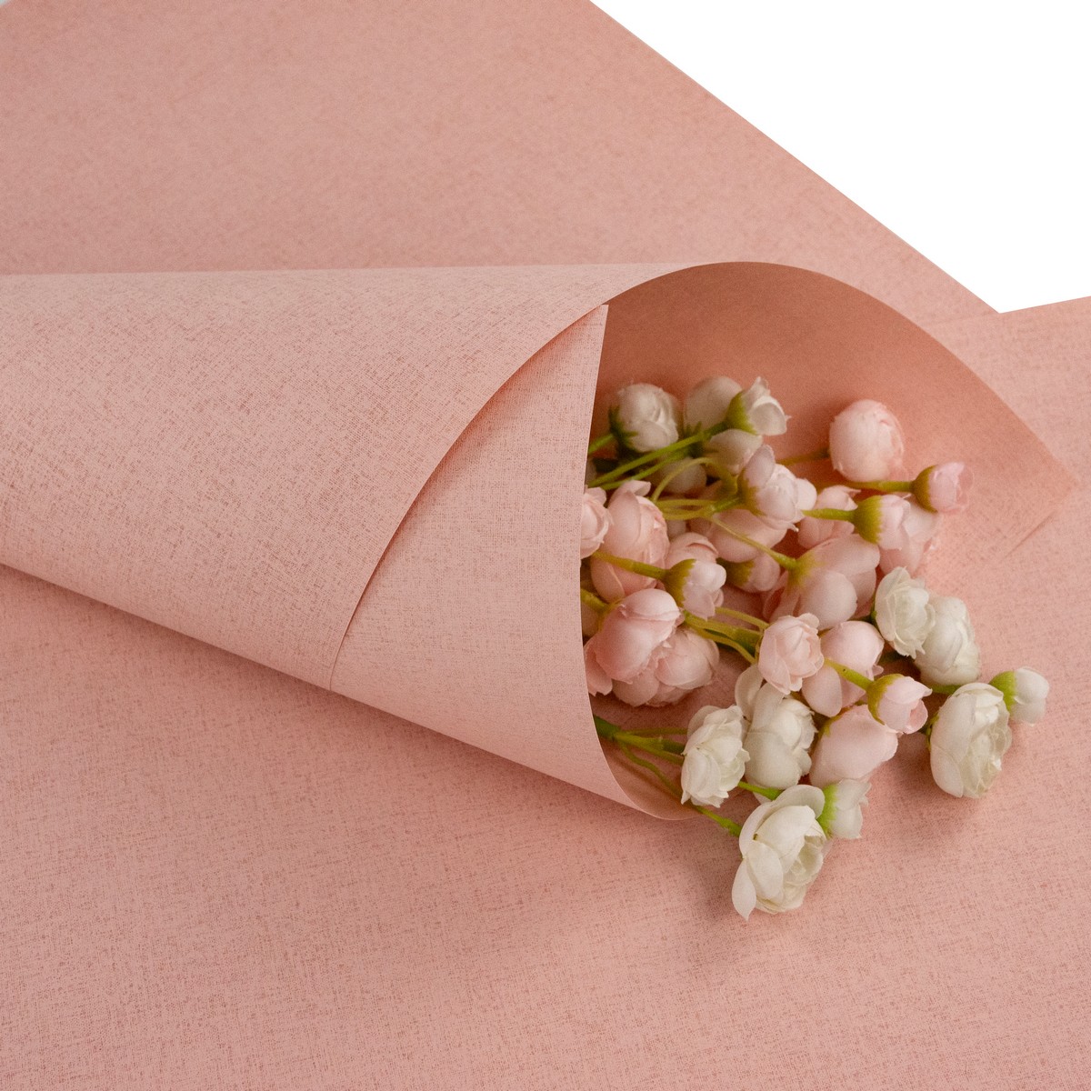 Бумага для цветов 116гр/м2, 10 листов, 39х52см, светло-розовый в интернет-магазине флористических аксессуаров Азалия Декор