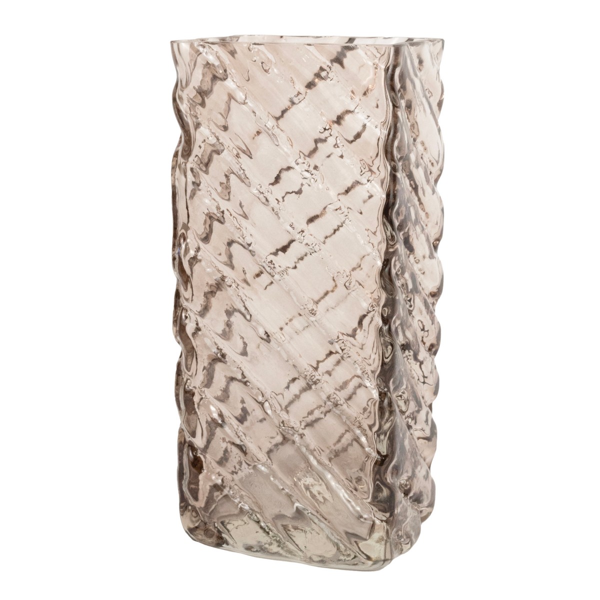 Ваза Волчок, 10х8хH22см, коричневый в интернет-магазине флористических аксессуаров Азалия Декор