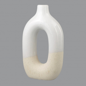 Ваза (керамика), H23,5x13,5x6см, белый в интернет-магазине флористических аксессуаров Азалия Декор