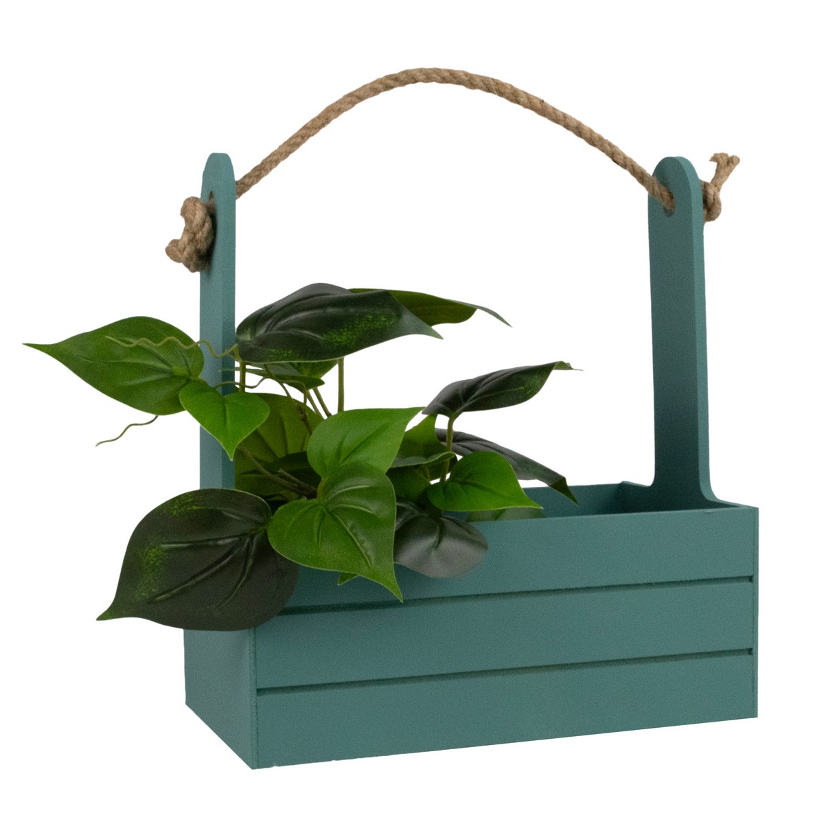 Корзина (дерево), 25х15х30см, изумрудный в интернет-магазине флористических аксессуаров Азалия Декор