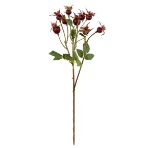 Шиповник, 56см, бордовый в интернет-магазине флористических аксессуаров Азалия Декор