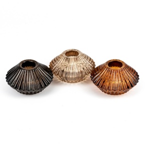 Подсвечник (стекло), H4хD7,5см, цв. в асс. в интернет-магазине флористических аксессуаров Азалия Декор