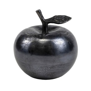 Сувенир Яблоко (металл), H14xD13см, серебряный в интернет-магазине флористических аксессуаров Азалия Декор