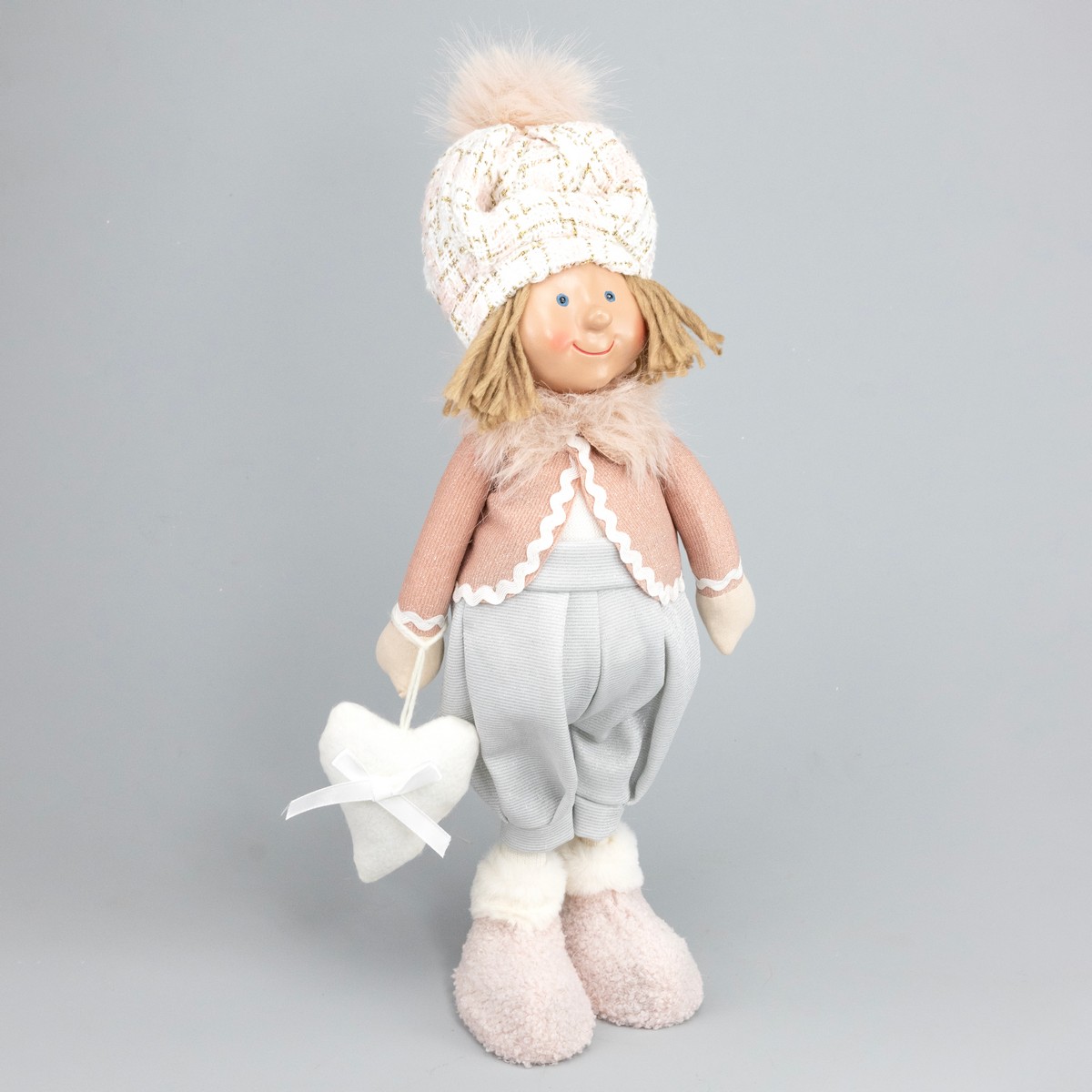 Сувенир Мальчик/Девочка, H49х21х16см, в асс., розовый в интернет-магазине флористических аксессуаров Азалия Декор