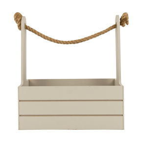 Корзина (дерево), 25х15х30см, светло-серый в интернет-магазине флористических аксессуаров Азалия Декор