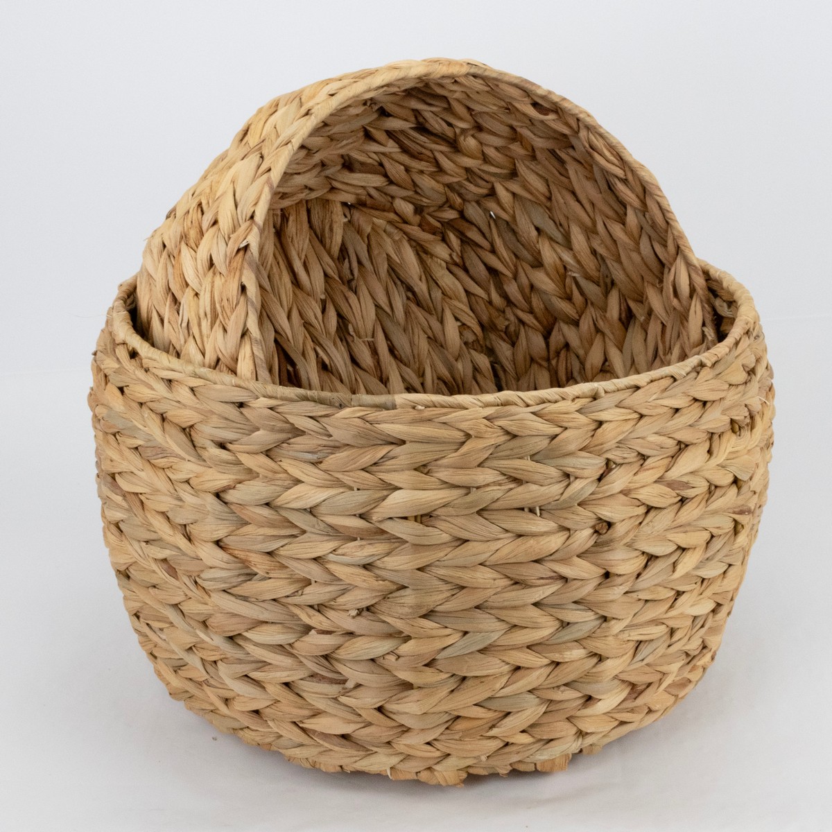 Набор кашпо плетеных 2шт. (растительный материал), D40xH24см, натуральный в интернет-магазине флористических аксессуаров Азалия Декор