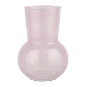 Ваза (стекло), D11,5xH17см, розовый в интернет-магазине флористических аксессуаров Азалия Декор