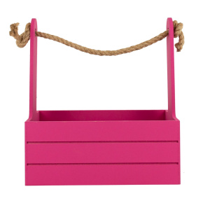 Корзина (дерево), 25х15х30см, бордовый в интернет-магазине флористических аксессуаров Азалия Декор