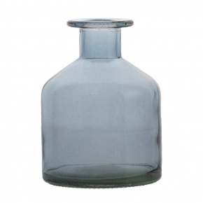 Ваза Бутылочка Паола (стекло), D7xH11см, серый в интернет-магазине флористических аксессуаров Азалия Декор