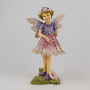 Сувенир Фея (полирезин), H16,5x8,5x6,5см, сиреневый в интернет-магазине флористических аксессуаров Азалия Декор