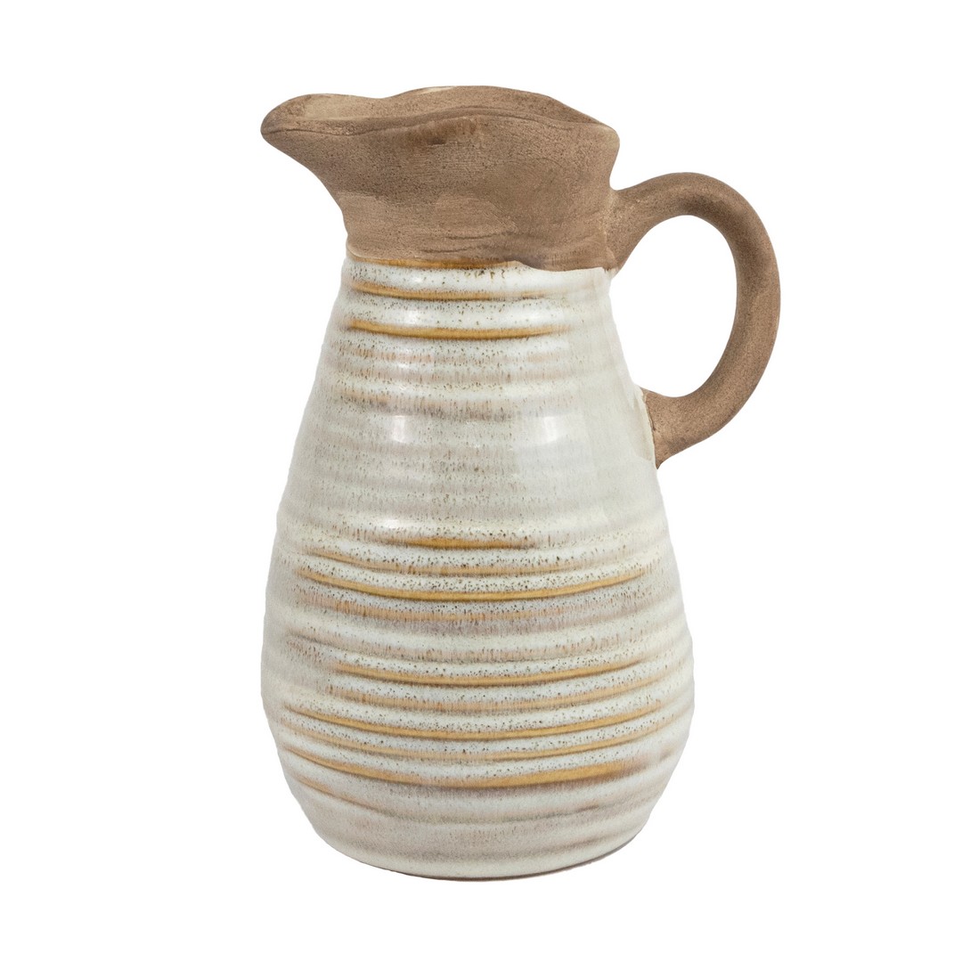 Кувшин (керамика), H15,5x11,5x9см, цв. в асс. в интернет-магазине флористических аксессуаров Азалия Декор