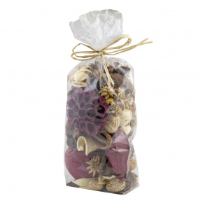 Набор сухоцветов, 305 гр, натуральный/бордовый в интернет-магазине флористических аксессуаров Азалия Декор