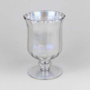 Подсвечник (стекло), D8,5xH13см, прозрачный в интернет-магазине флористических аксессуаров Азалия Декор