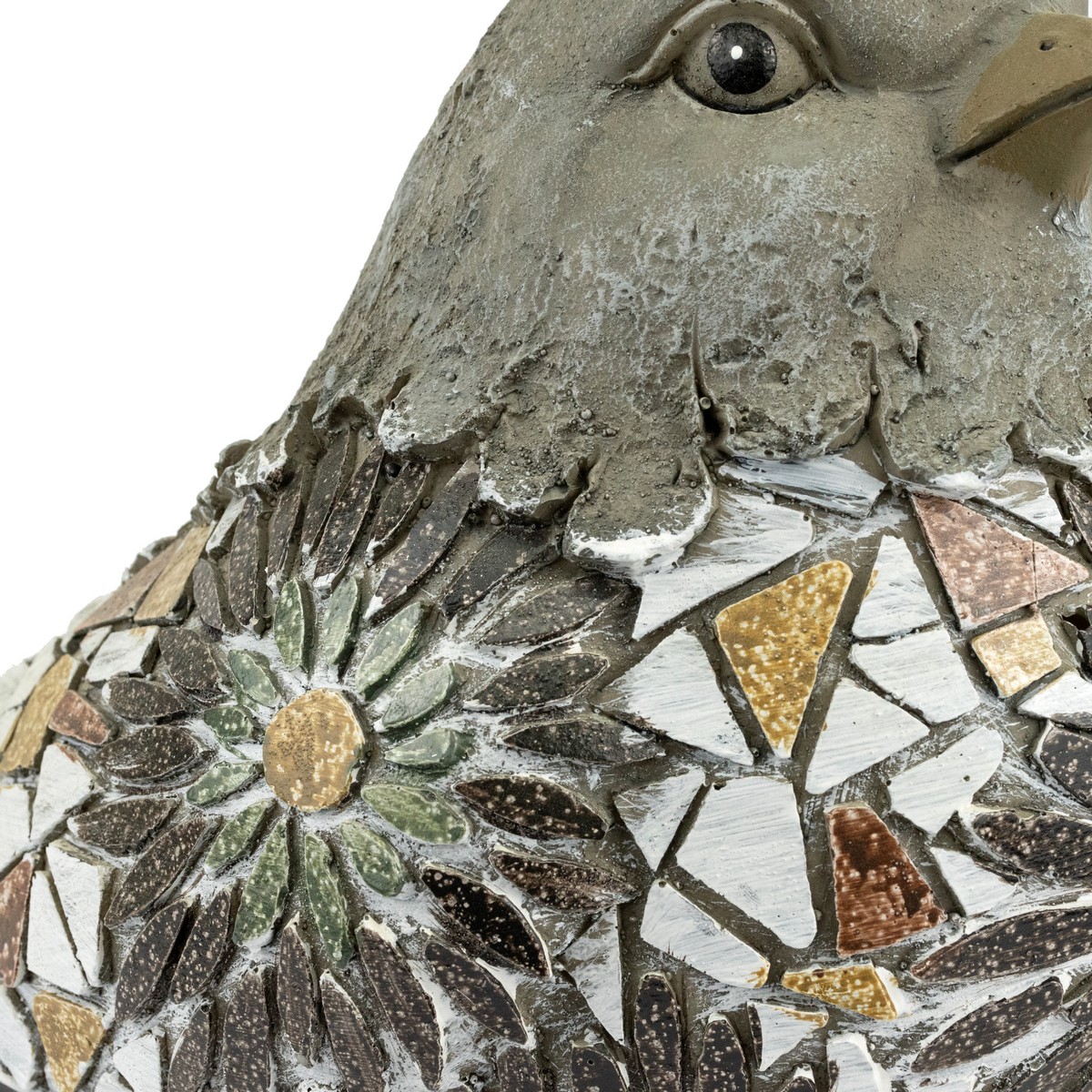 Садовая фигура Птичка (керамика), H23x33х19см, серый в интернет-магазине флористических аксессуаров Азалия Декор