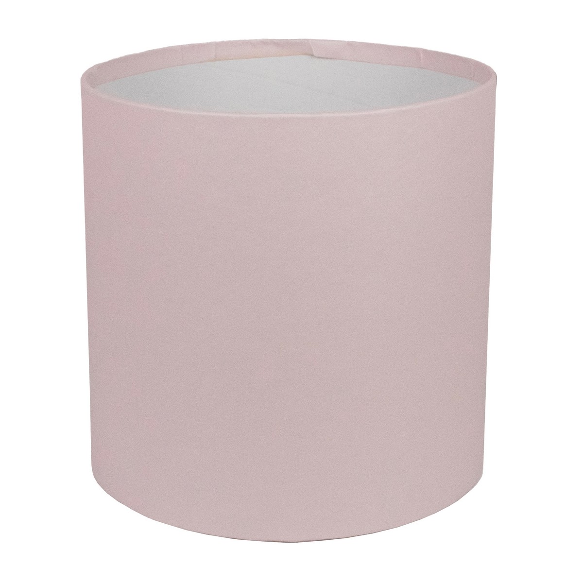 Коробка подарочная круглая без крышки, D18xH18 см, светло-розовый в интернет-магазине флористических аксессуаров Азалия Декор